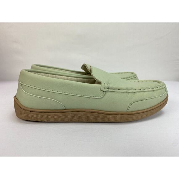 My Pillow My Slippers Womens Size 9 Light Mint Green Leather - Picture 3 of 9